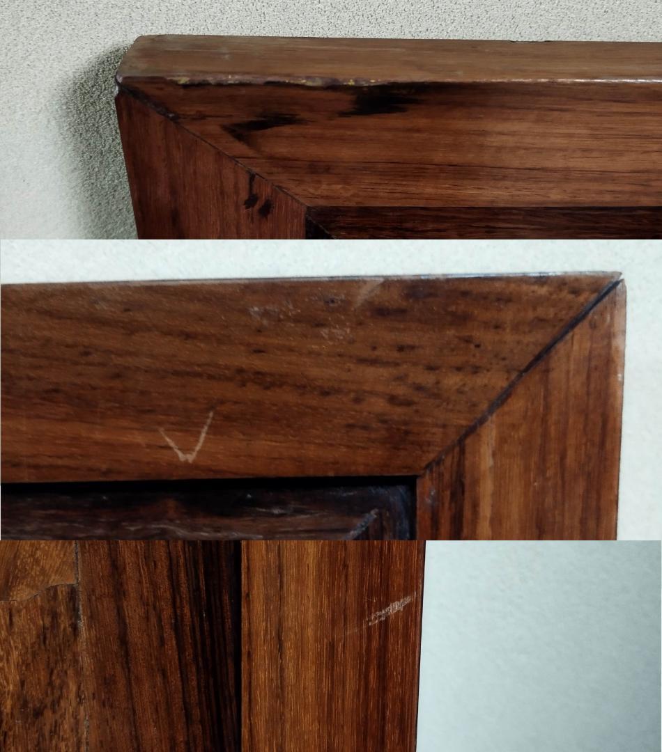 木象嵌　木製絵画　ビンテージ　54年