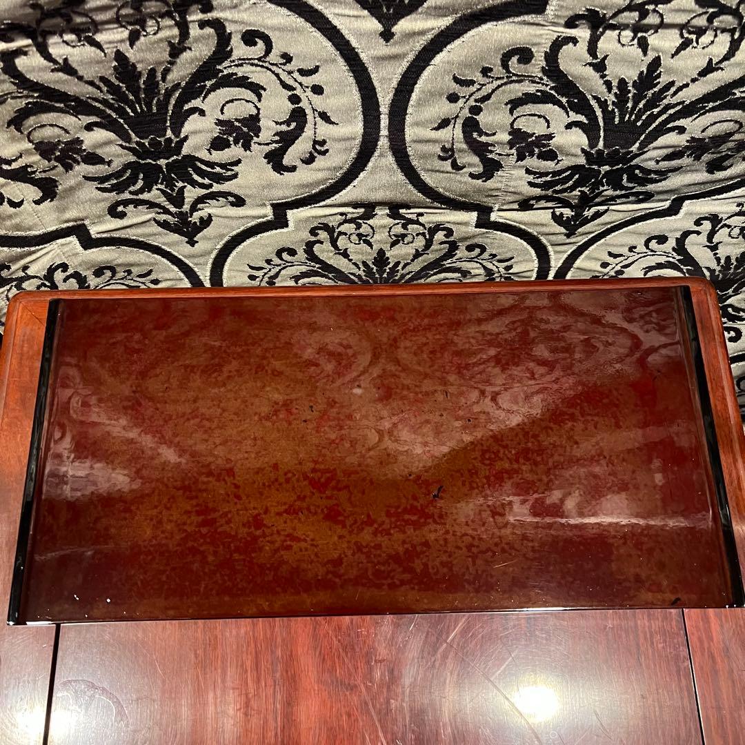 特許　金剛石目塗　鳥羽硬忍　鳥羽清一　漆器　花台　PATENT華道　茶道具