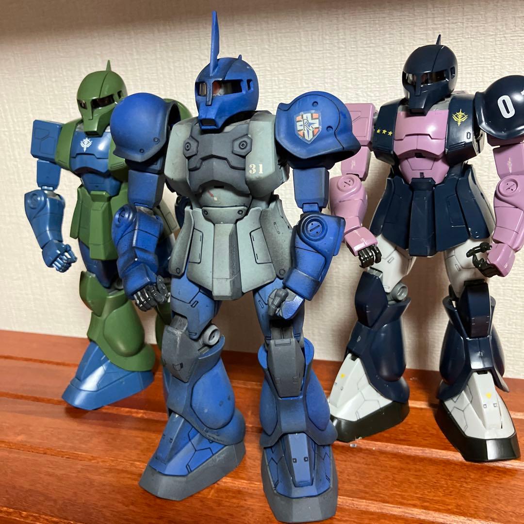 【ジャンク】MG ザクI：ランバ・ラル専用機、黒い三連星、旧ザク