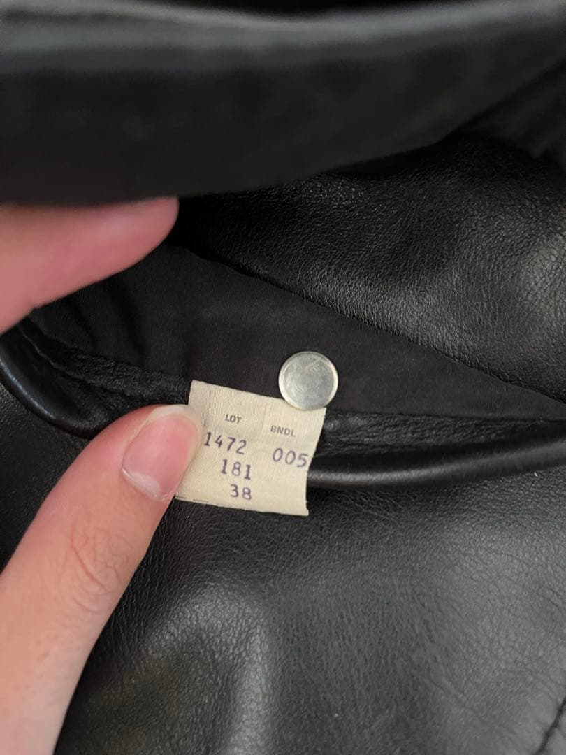 Schott ブラック シングルライダースジャケット