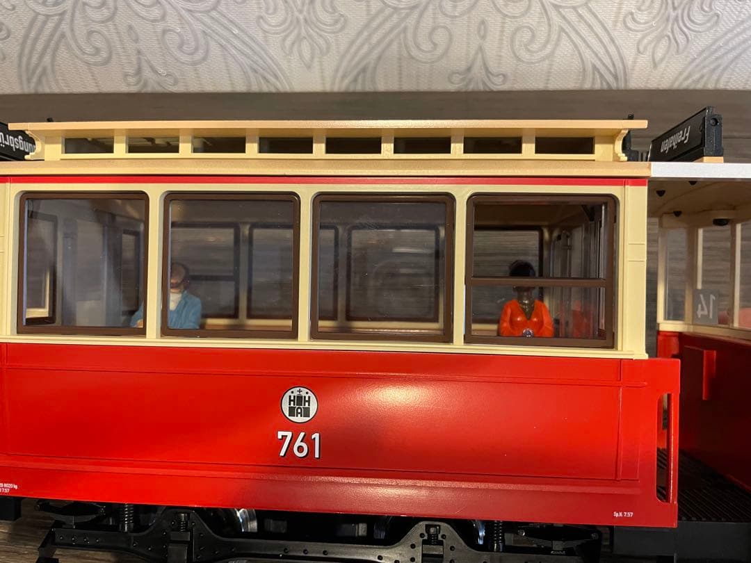 Gゲージ　LGB ハンブルグ路面電車2両セット