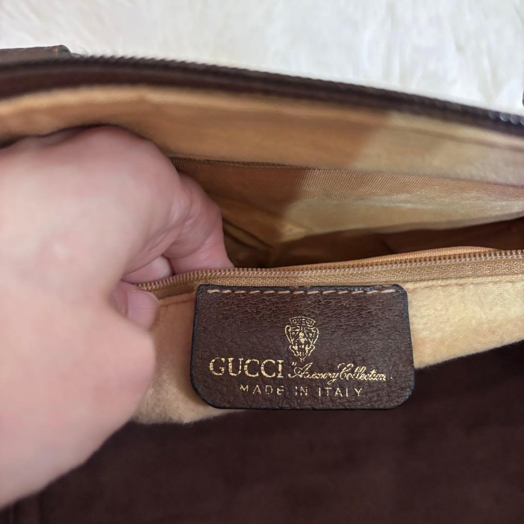 【GUCCI オールドグッチ】ミニボストン GG柄 シェリーライン