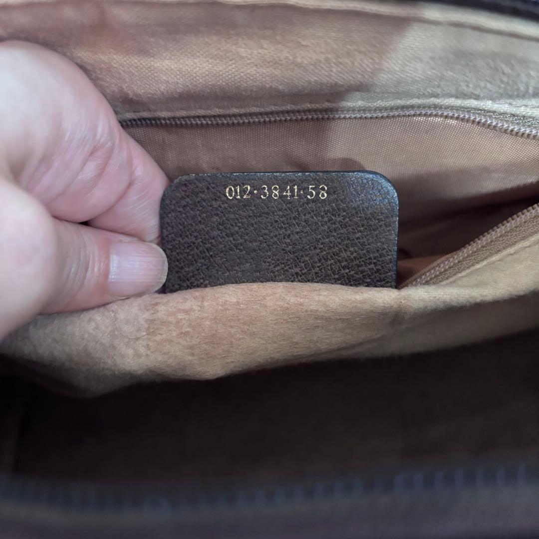 【GUCCI オールドグッチ】ミニボストン GG柄 シェリーライン