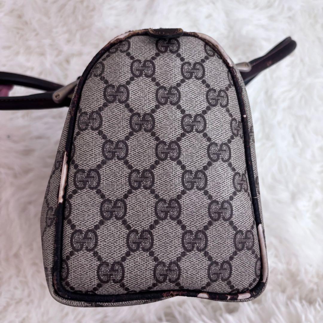 【GUCCI オールドグッチ】ミニボストン GG柄 シェリーライン