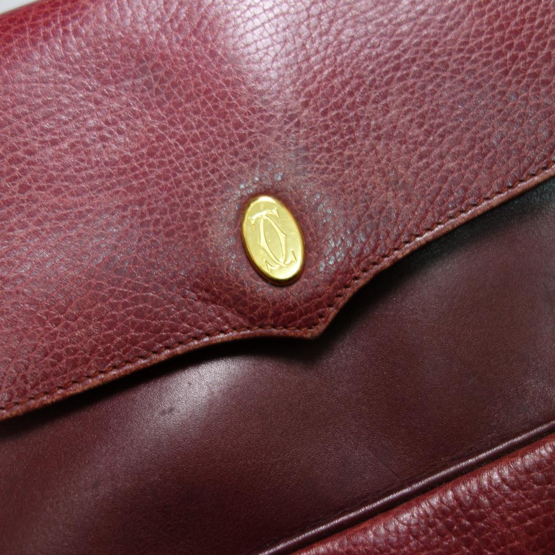 s*u様 8959 カルティエ(CARTIER) マスト レザーショルダーバッグ