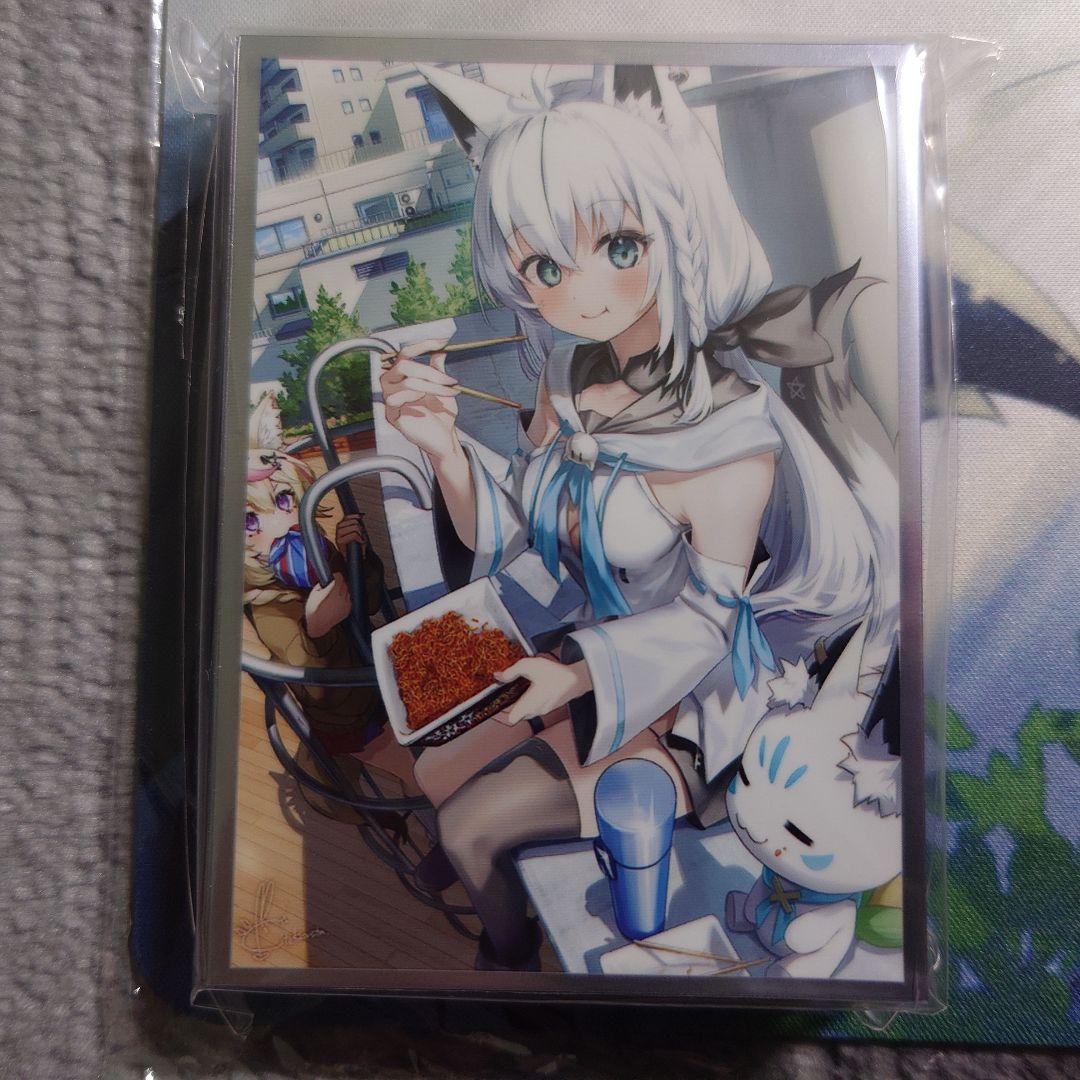α1 ホロライブ すこん部&カップ焼きそば 白上フブキ スリーブ&プレイマット