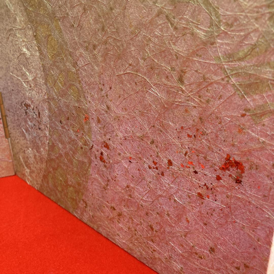 専用ページ　E7-6 特価！高さ39㎝位　 高級な和紙加工　三月屏風のみ