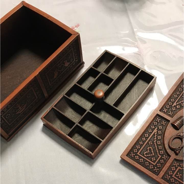 アンティークのお針箱 特価