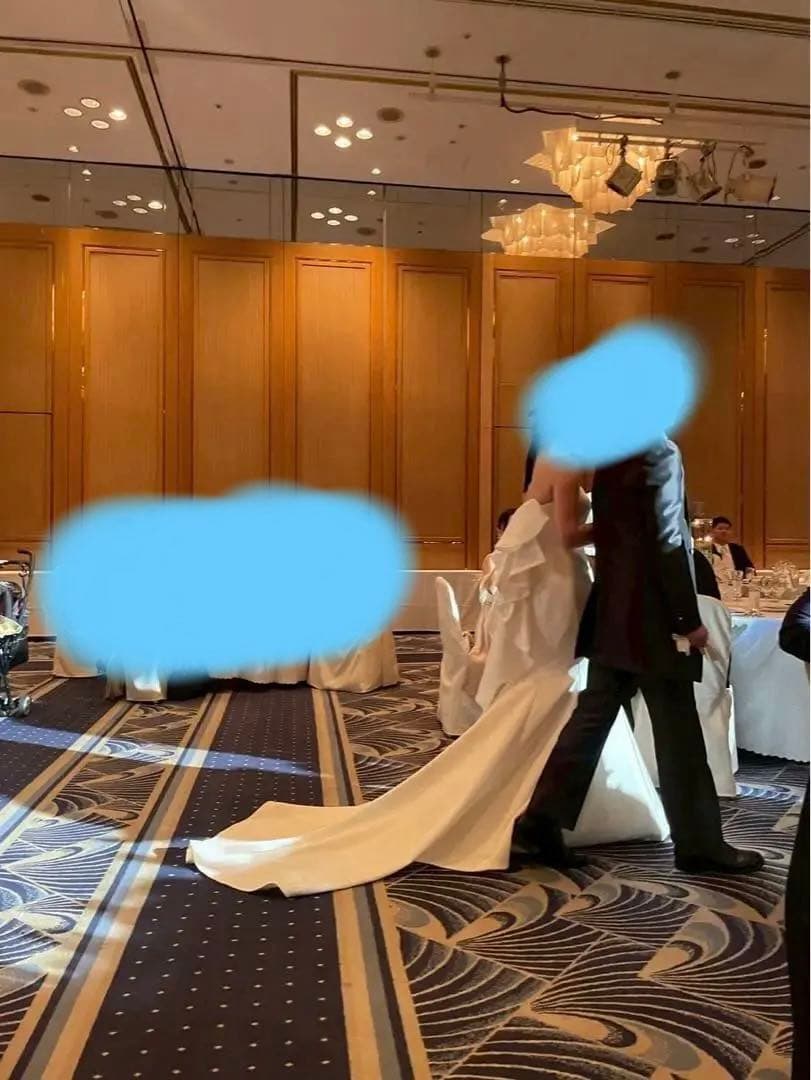 桂由美　ウェディングドレス　取り外し可能リボン付き　値段交渉受付