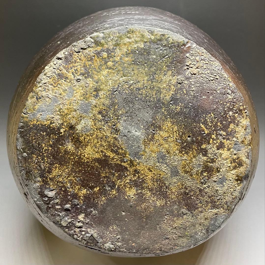 南蛮焼　古南蛮　南蛮壺　南蛮糸目三耳壺　特大36cm 　Y701