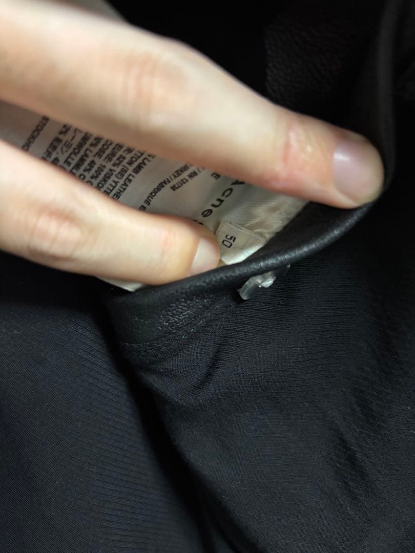 ア*ス様 acne studios レザージャケット　ライダース 50 ラムレザ