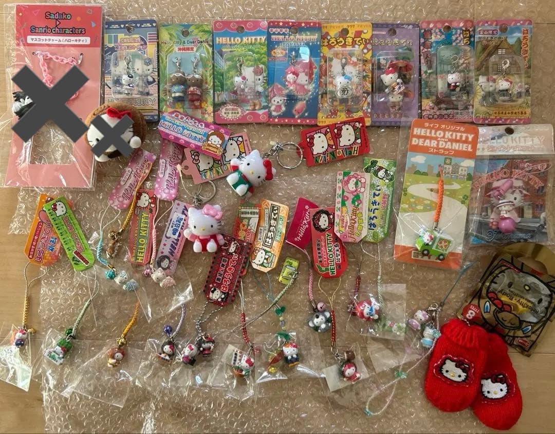 キティ　ご当地　日焼け　マスコット　キーホルダー　根付け　まとめ売り　レア