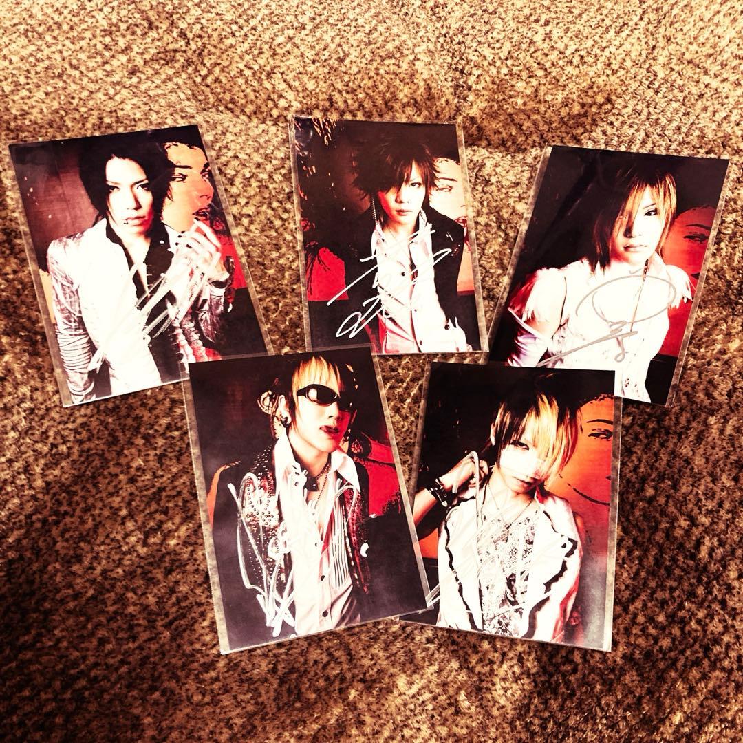 theGazettE直筆サイン入りポラロイド5枚セット