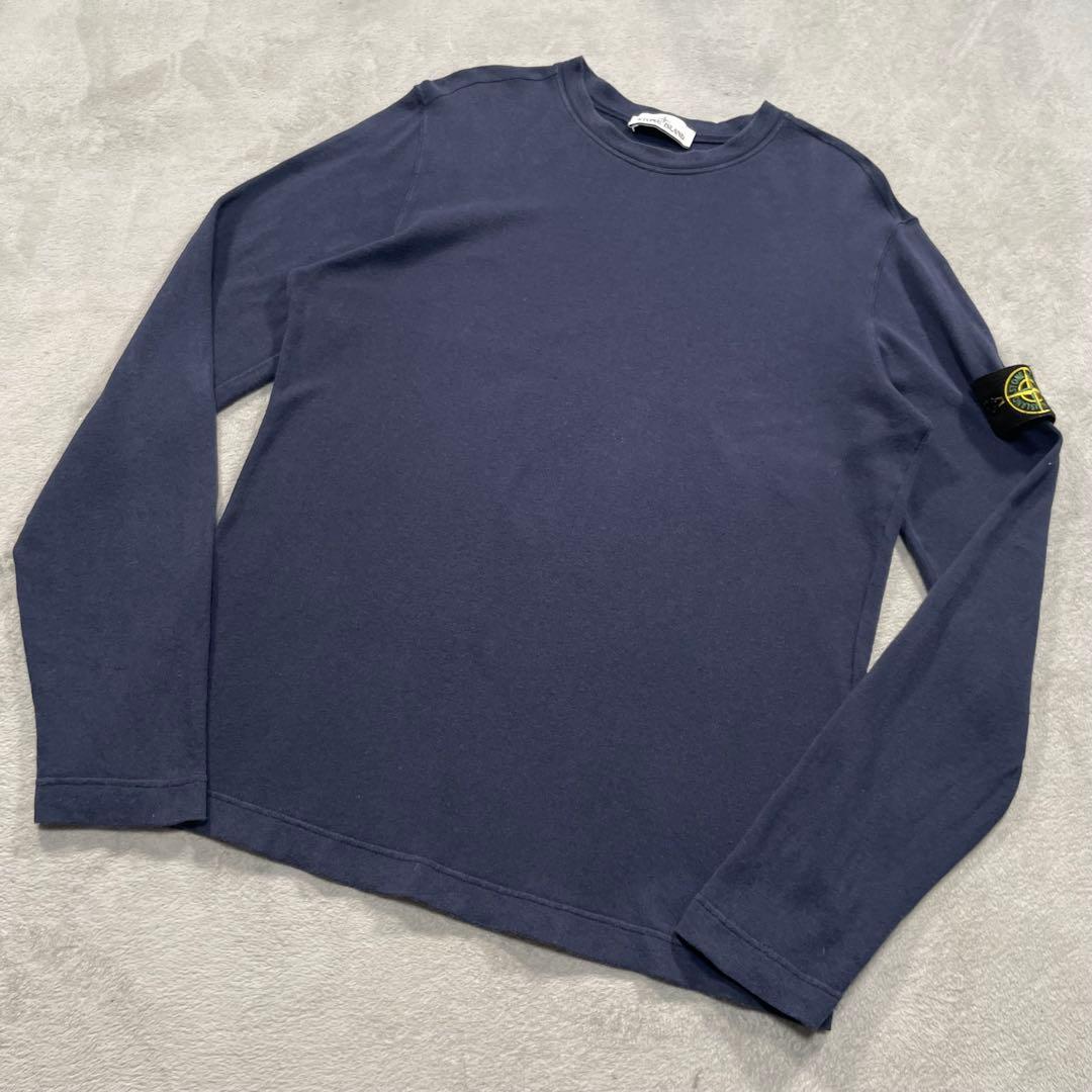 ストーンアイランド　長袖Tシャツ　ロンT ネイビー　L