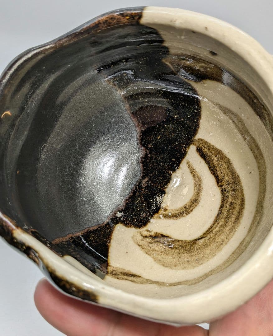 加藤仁 黒茶盌 共箱 織部焼 美濃焼 瀬戸焼 抹茶碗 抹茶茶碗 茶道具 茶器食器
