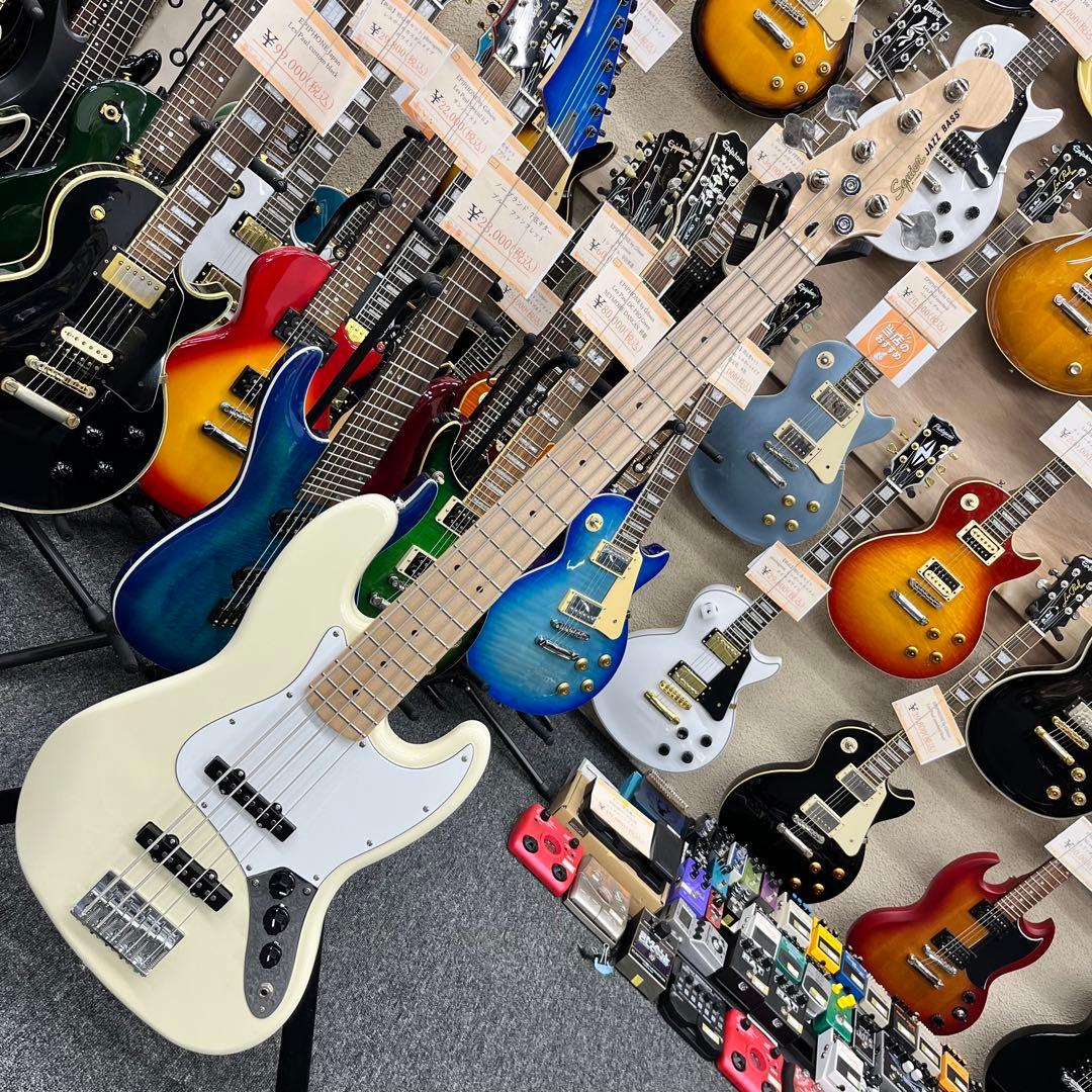 【11171】 Squier Jass Bass V 5弦 ベース ホワイト