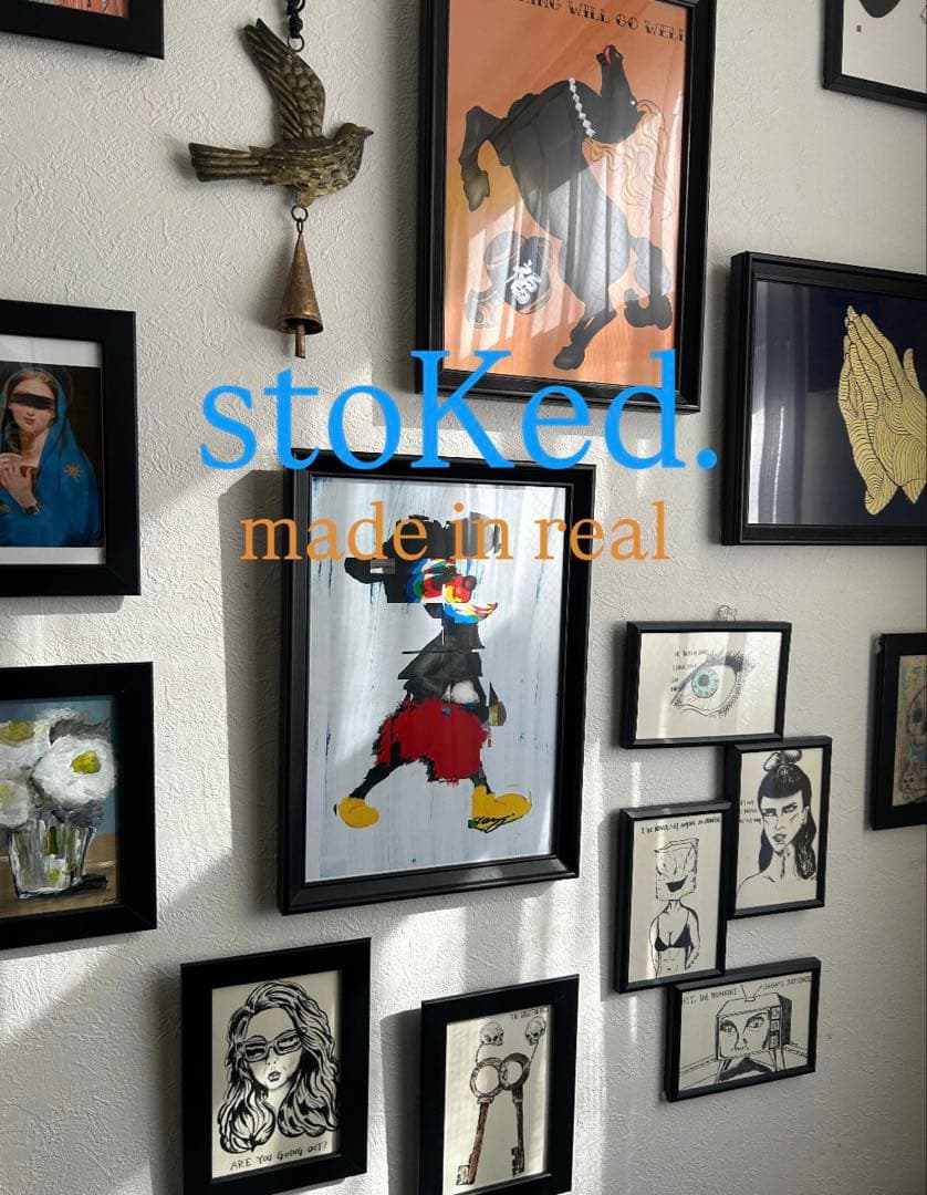 原画/抽象画/モダンアート/現代アート/アクリル画 This monent 海