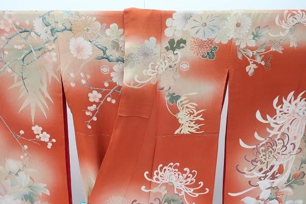 美品 アンティーク 振袖 お引きずり 身丈164cm 大正ロマン レトロ