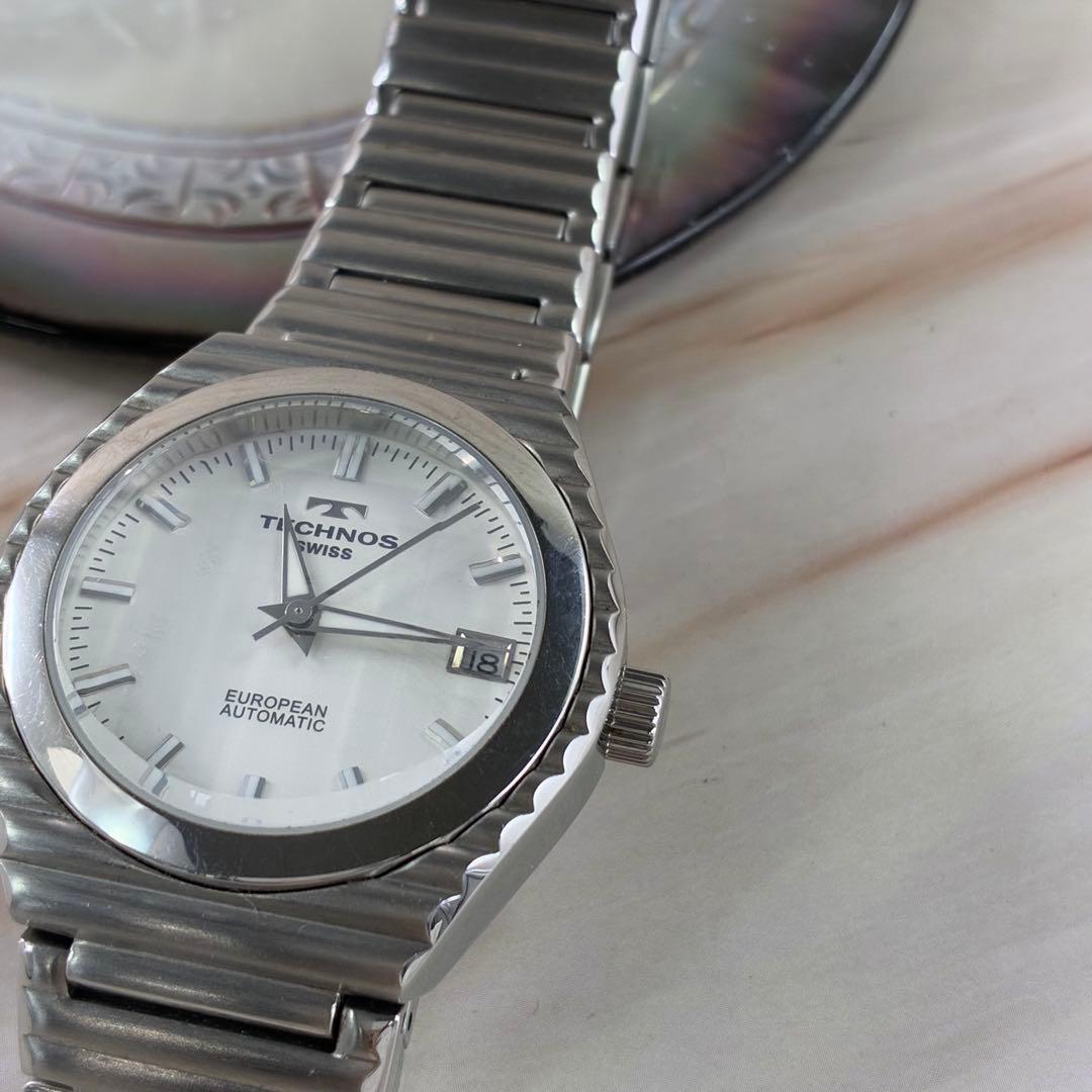 美品　オールドテクノス　スケルトン　ヨーロピアン オートマチック　メンズ　腕時計