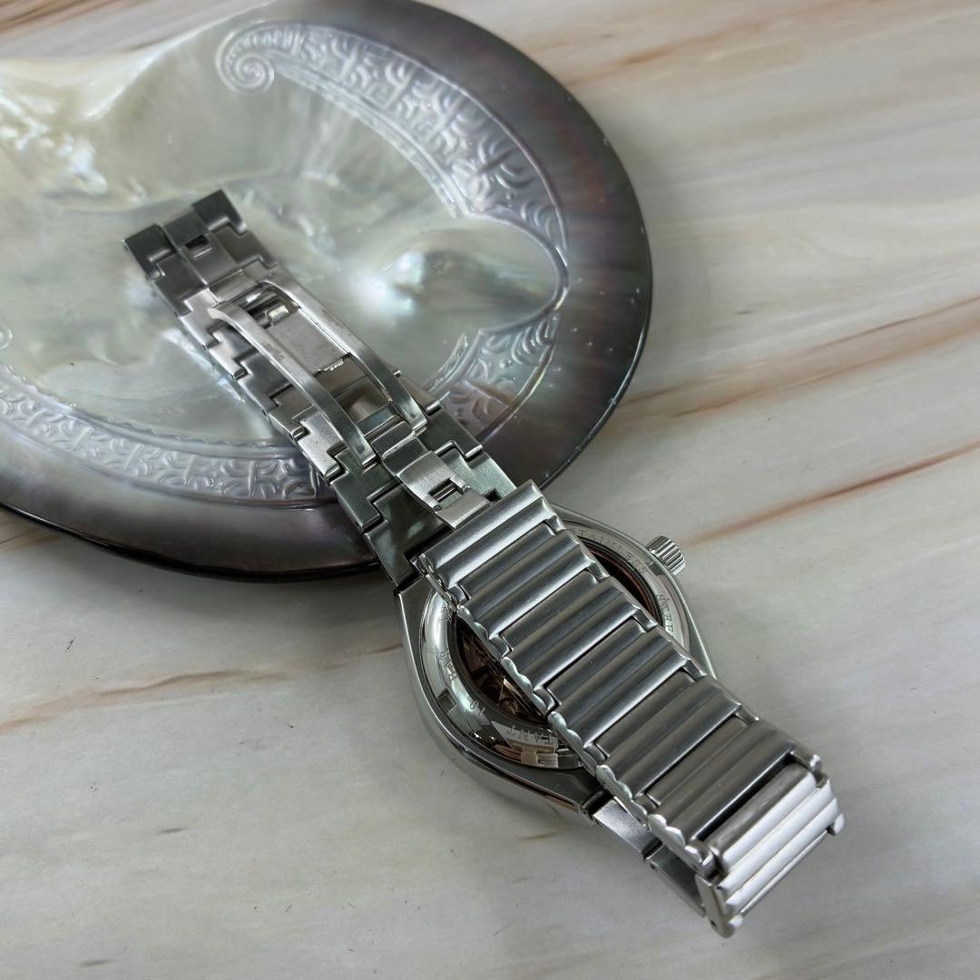 美品　オールドテクノス　スケルトン　ヨーロピアン オートマチック　メンズ　腕時計