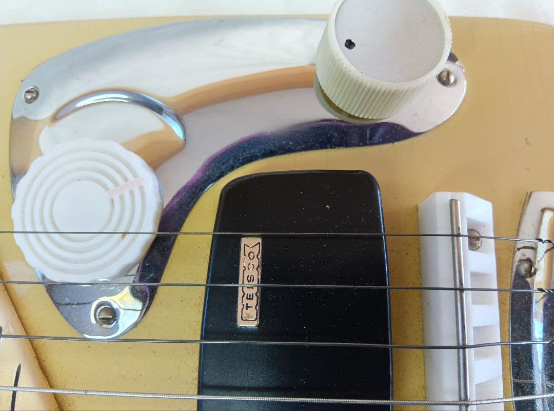 Teisco　スチールギター　ケーブル付き　ジャンク品　レトロ　弦楽器　テスコ