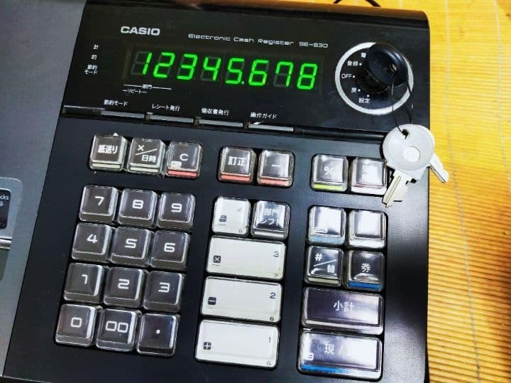 カシオレジスター　SE-S30　人気機種　コンパクト　送料無料　632001