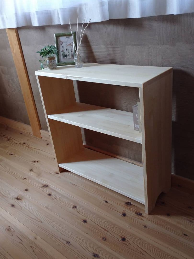 【送料無料】天然無垢材　北欧風　オープンシェルフ　飾り棚　　収納ラック