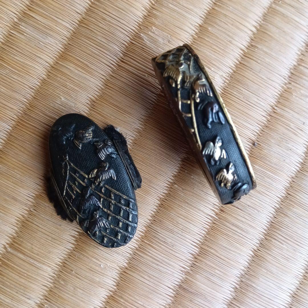 武具　刀装具　古い柄の縁頭