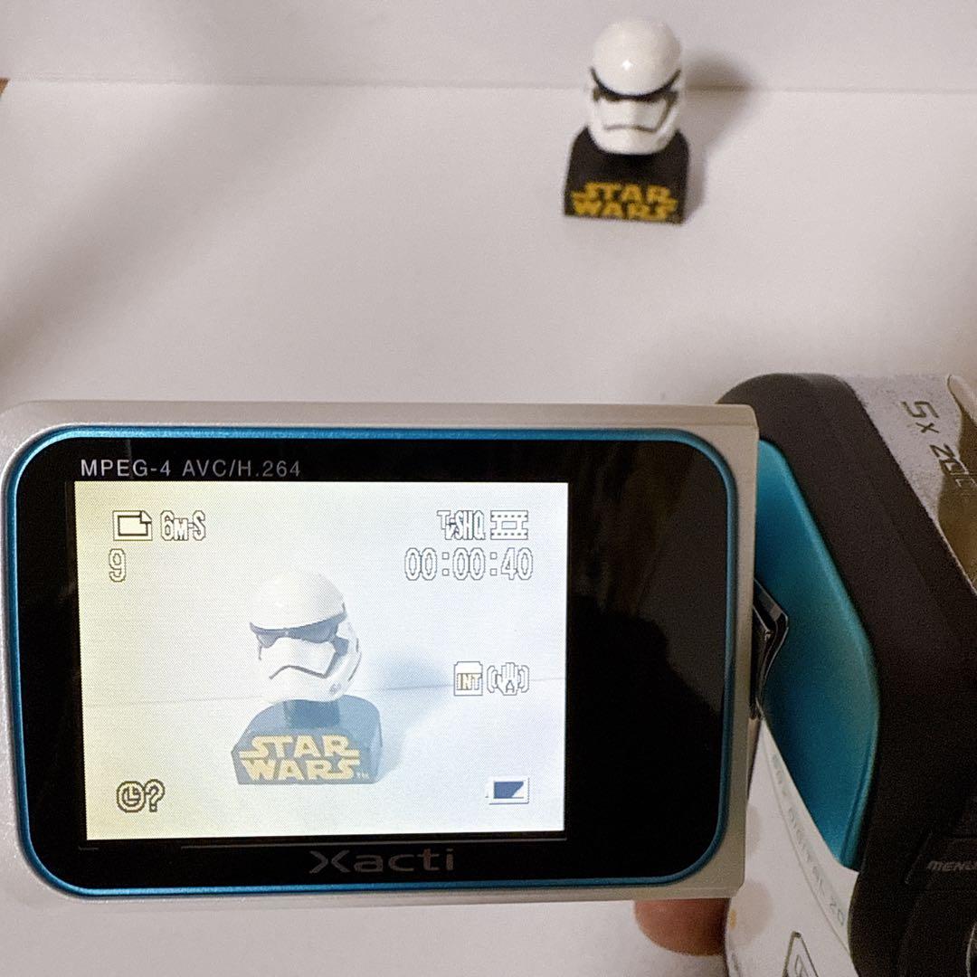 【美品】SANYO サンヨー ビデオカメラ Xacti DMX-CA65 ブルー