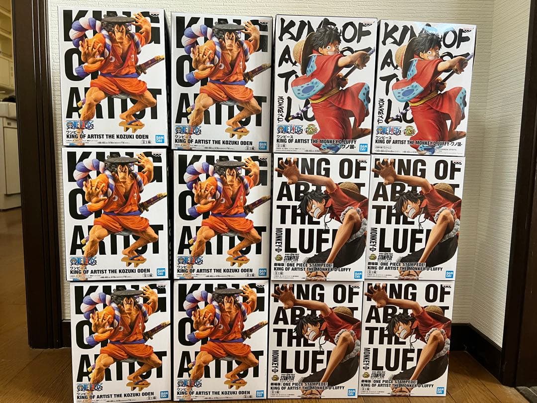 12個 ワンピース KING OF ARTIST ルフィ 光月おでん フィギュア