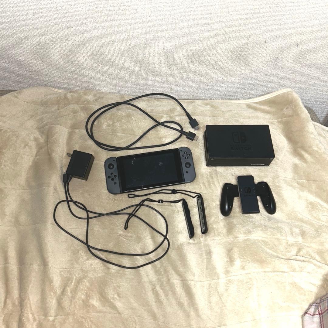 セ*流様 Nintendo Switch 本体 グレー ACアダプター付き