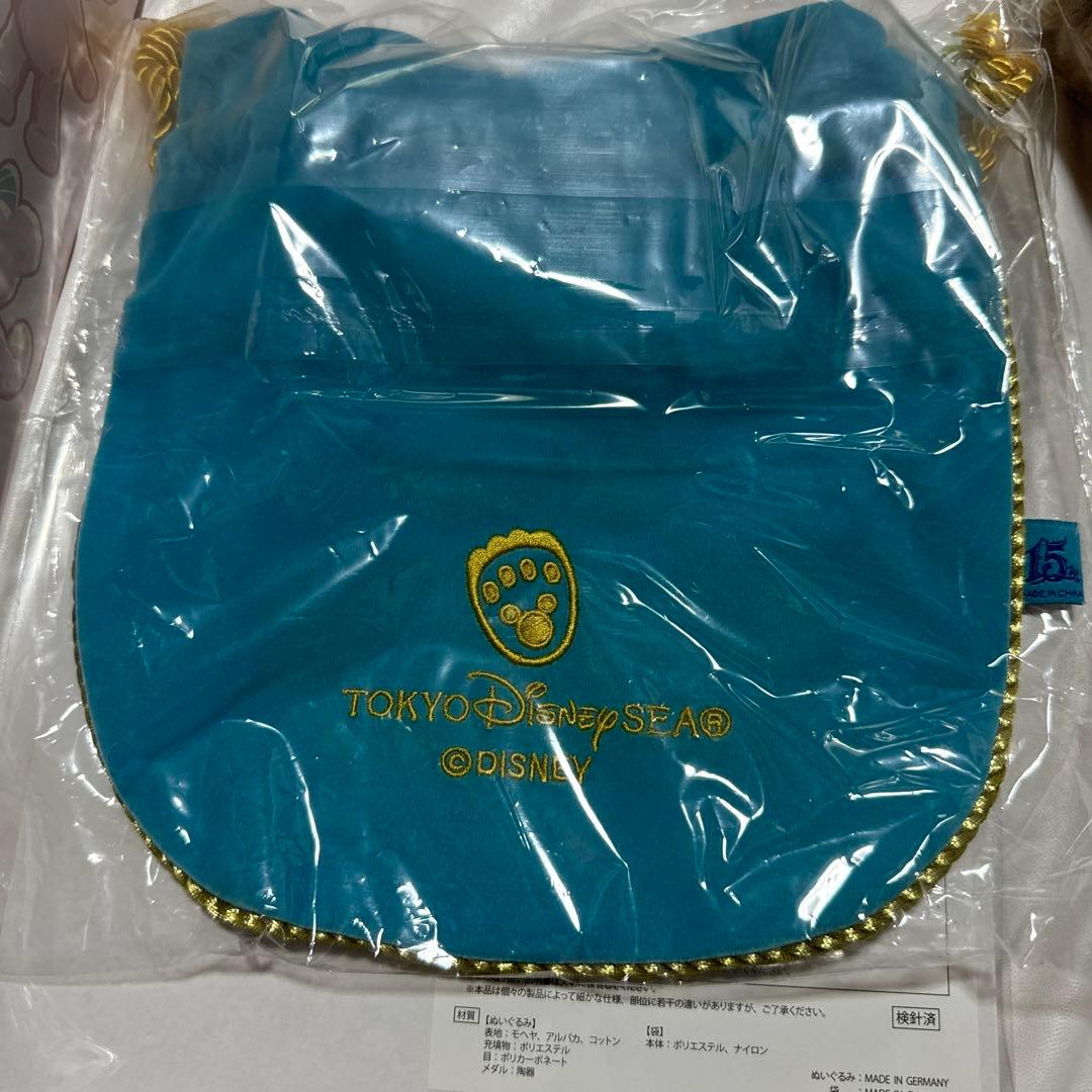 2点　シュタイフ　ダッフィー　シェリーメイ ぬいぐるみ　ディズニー　クリスマス