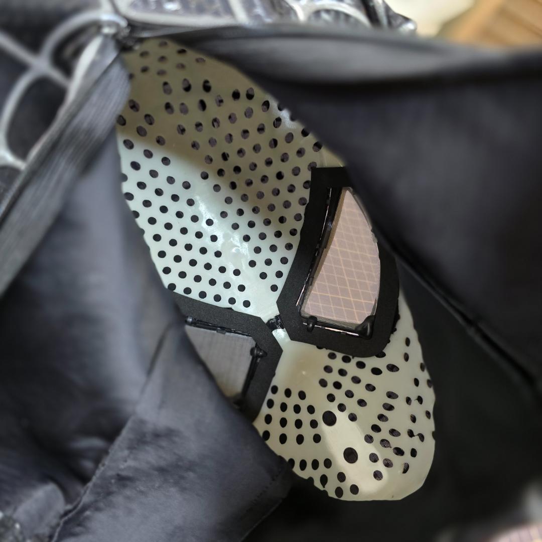 スパイダーマン　マスク　コスプレ　1/1サイズ　 3D シェルマスク　black