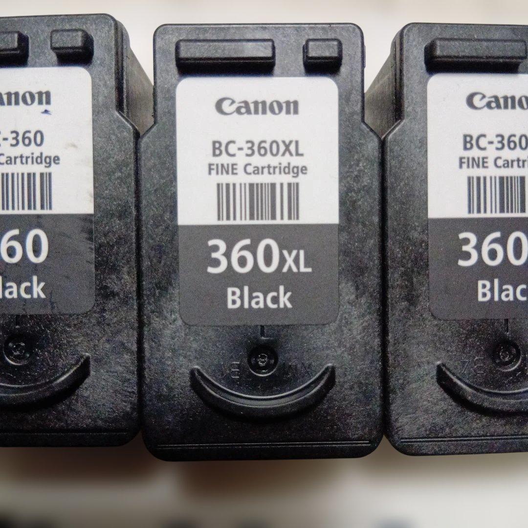 使用済　Canon BC-360XL/361XL インクカートリッジセット