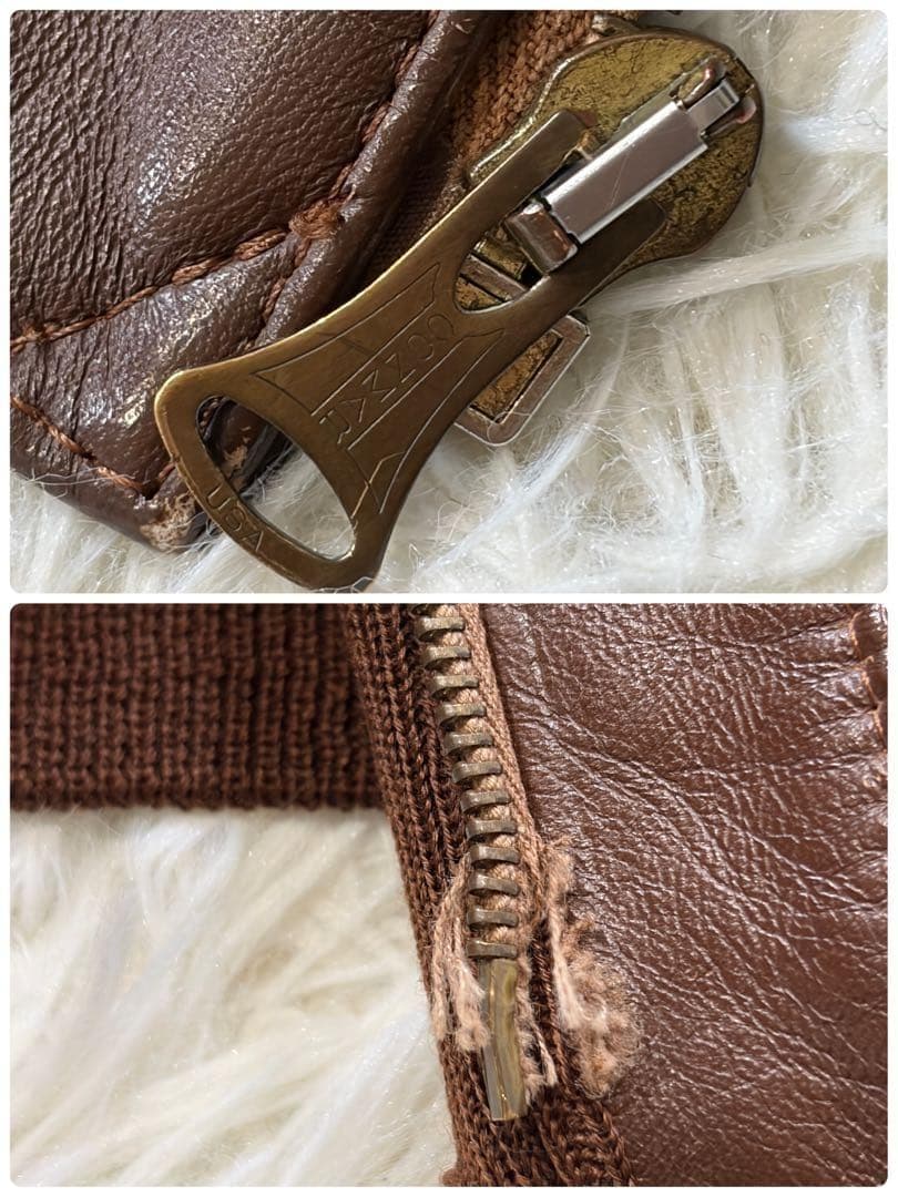 ザリアルマッコイズ ホースハイド A-2 レザージャケット 旧マッコイ36 茶色