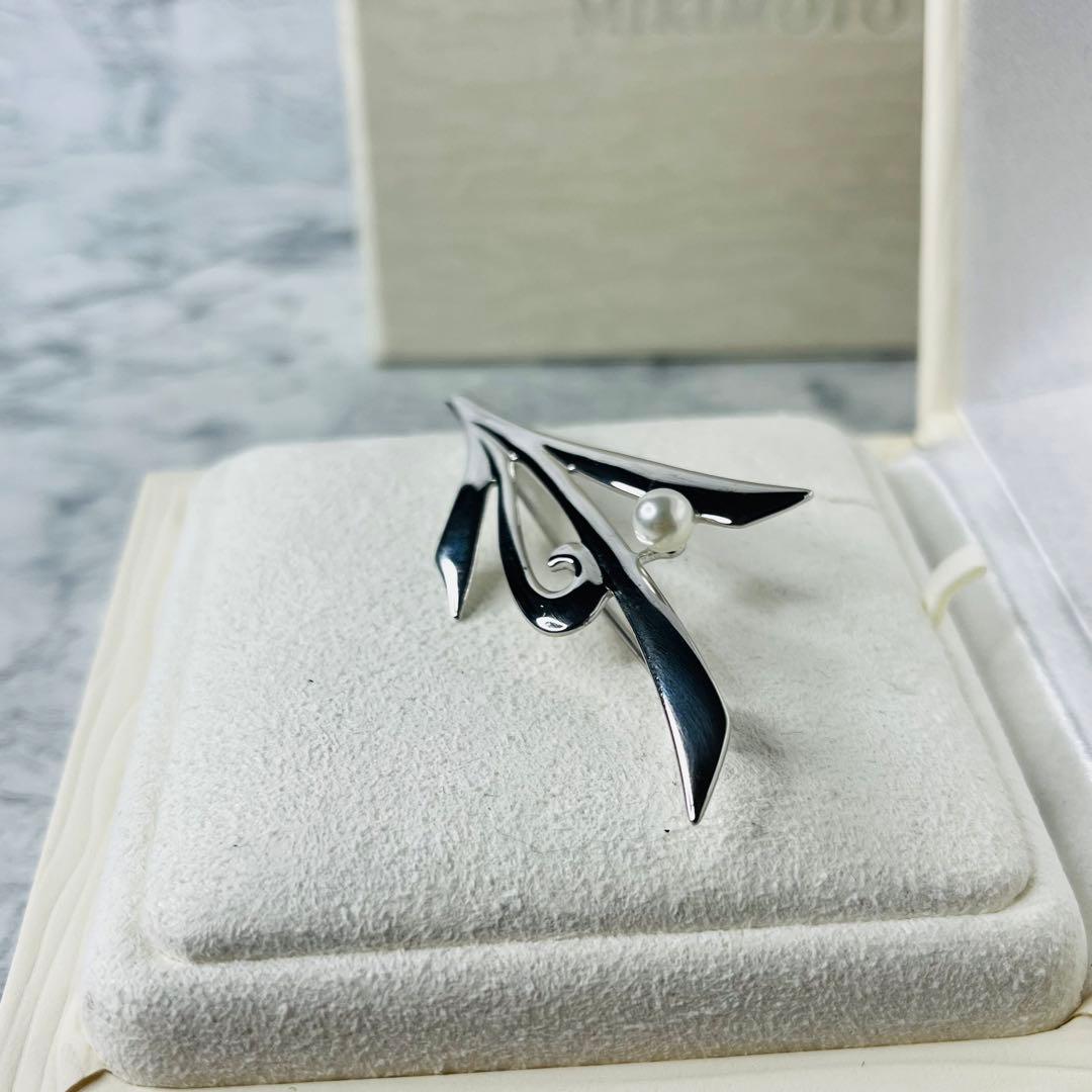 【未使用級】 MIKIMOTOパール ブローチ アコヤ真珠 皇室御用達ブランド