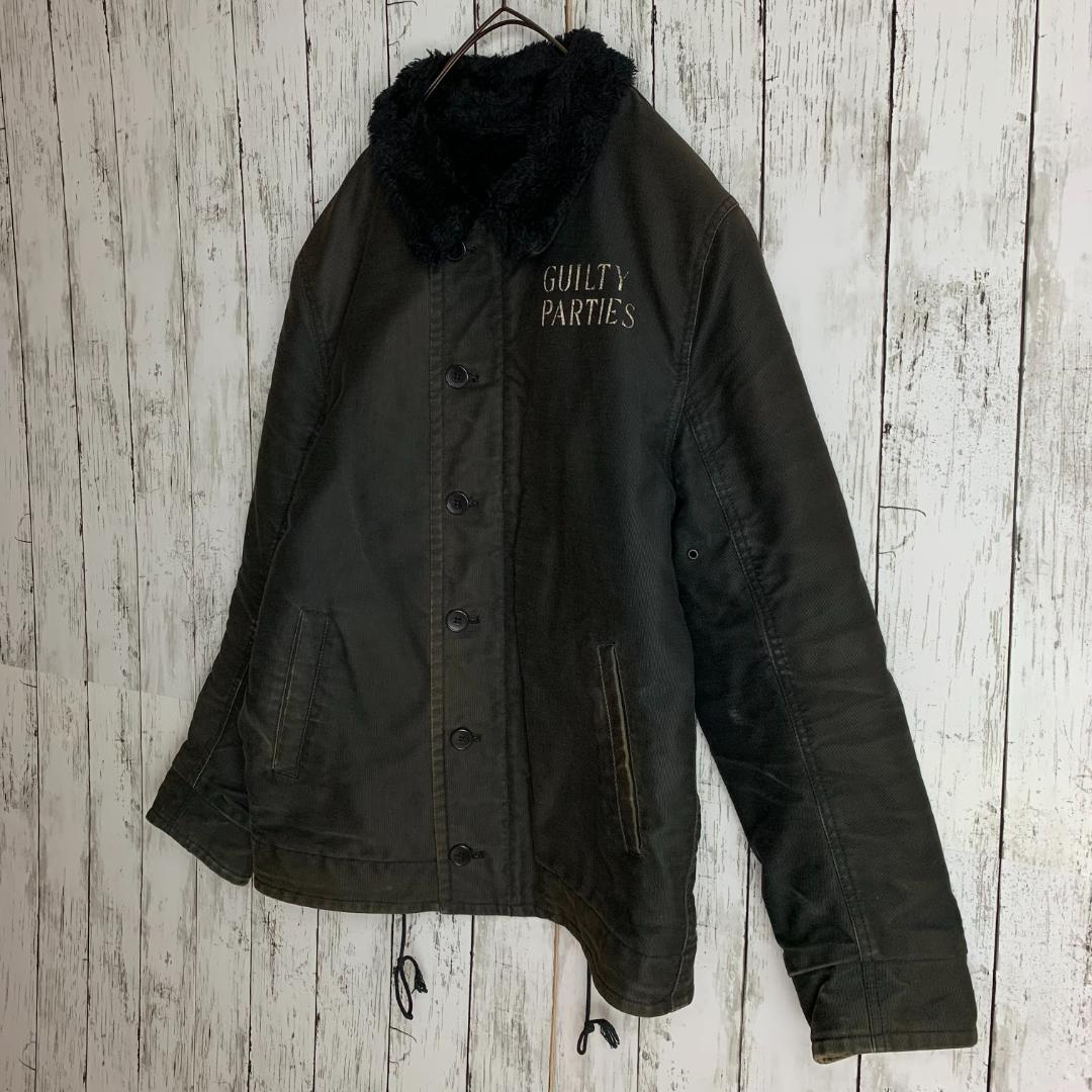 【激レア】ワコマリア☆マリアバックロゴ裏地ボア肉厚デッキジャケット/2918.