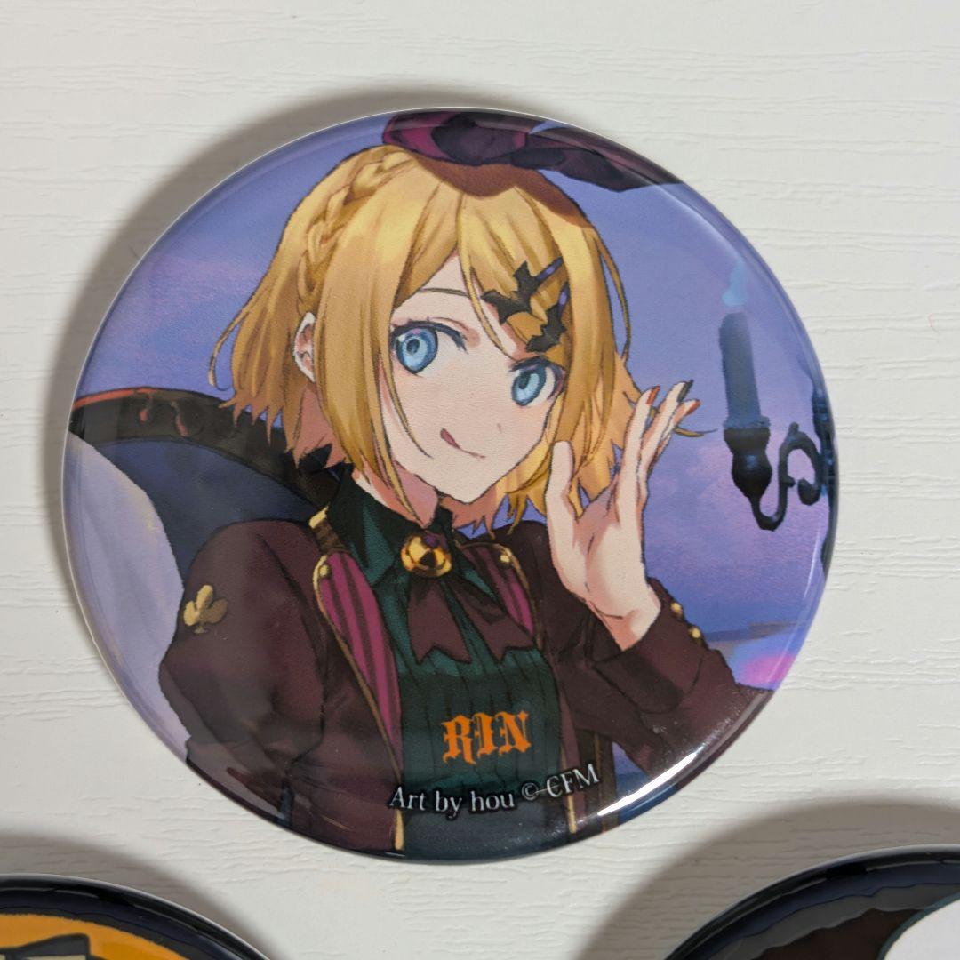 鏡音レン 缶バッジ Halloween Mad Tea Party 初音ミク