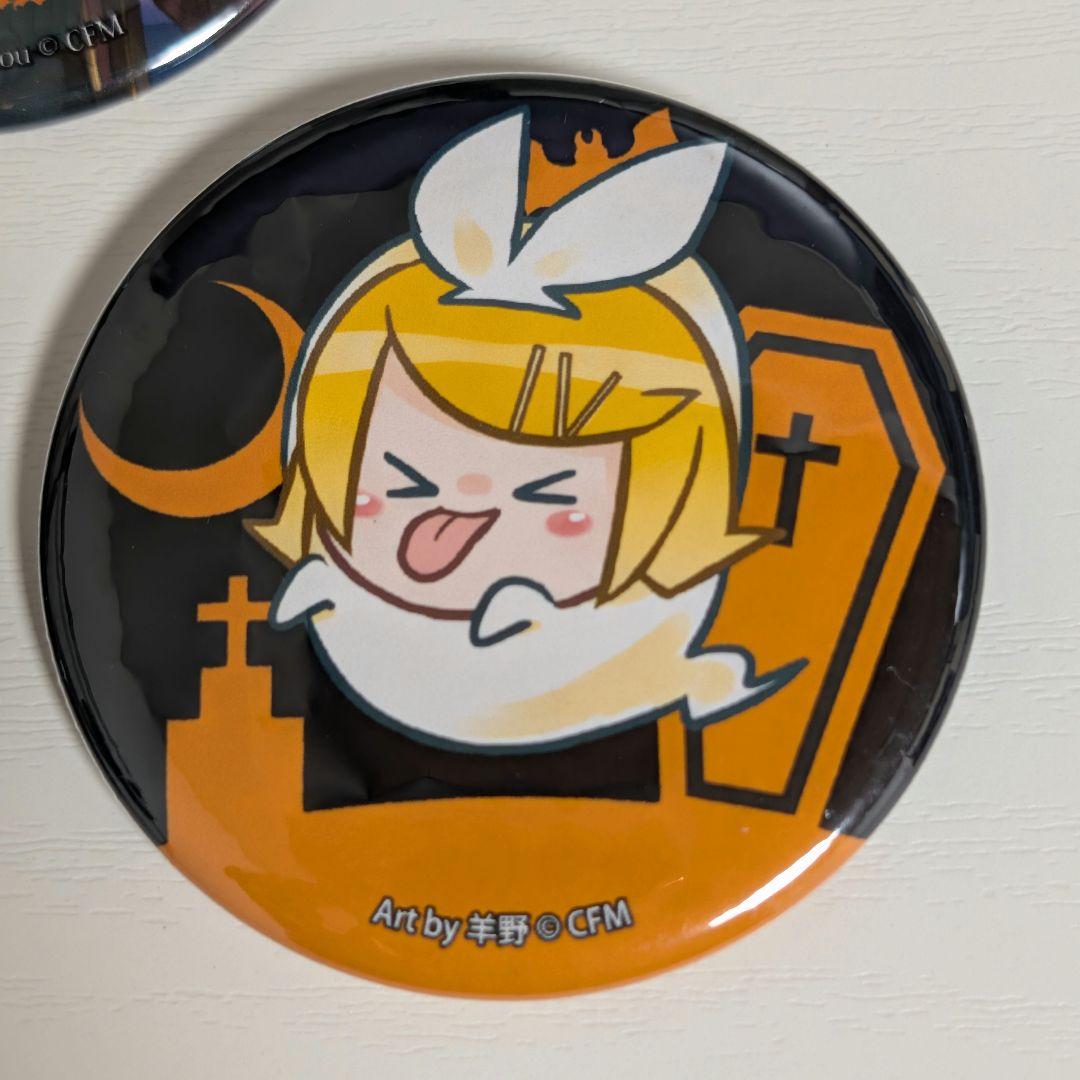 鏡音レン 缶バッジ Halloween Mad Tea Party 初音ミク