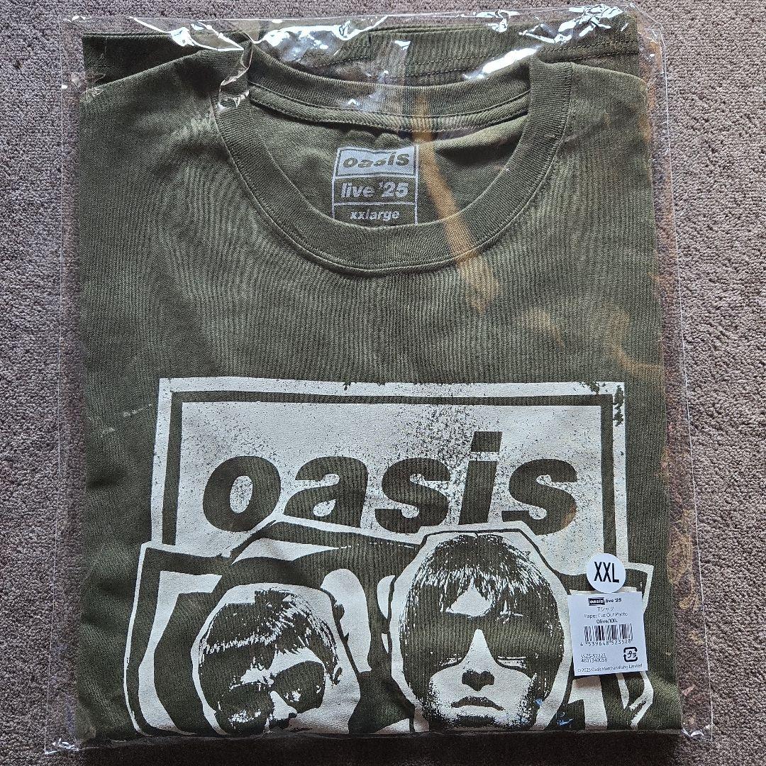 Oasis live '25 Tシャツ XXL オリーブ