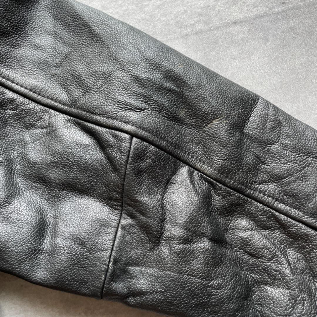 90s OLD GAP シングルライダース レザージャケット 本革 M