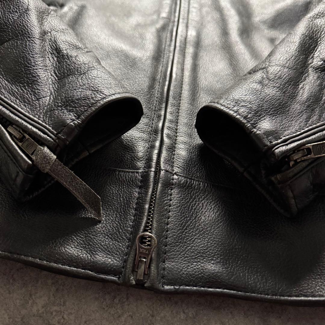 【希少品】harley-davidson L ライダースジャケット　牛革　黒