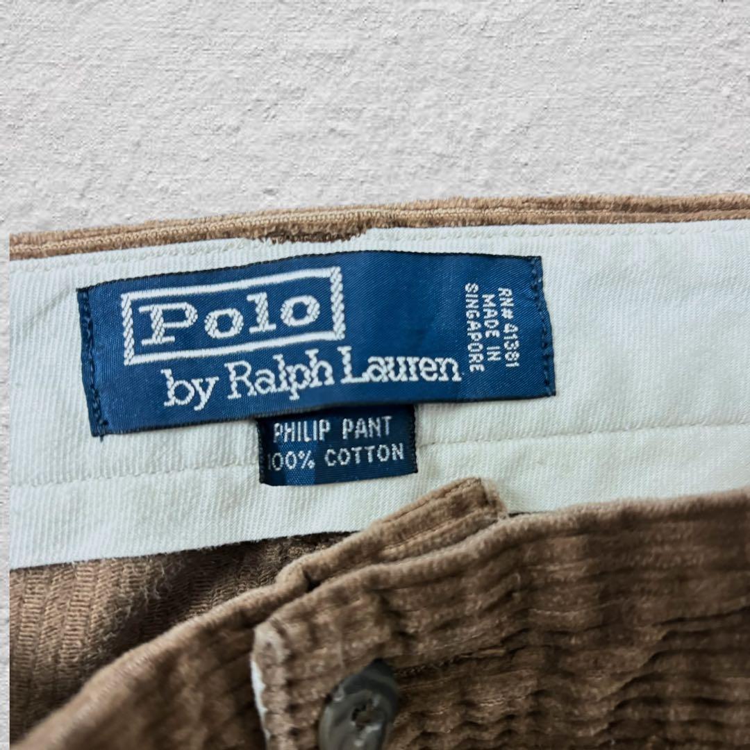ラルフローレンコーデュロイパンツ90s古着vintageブラウンW38L30