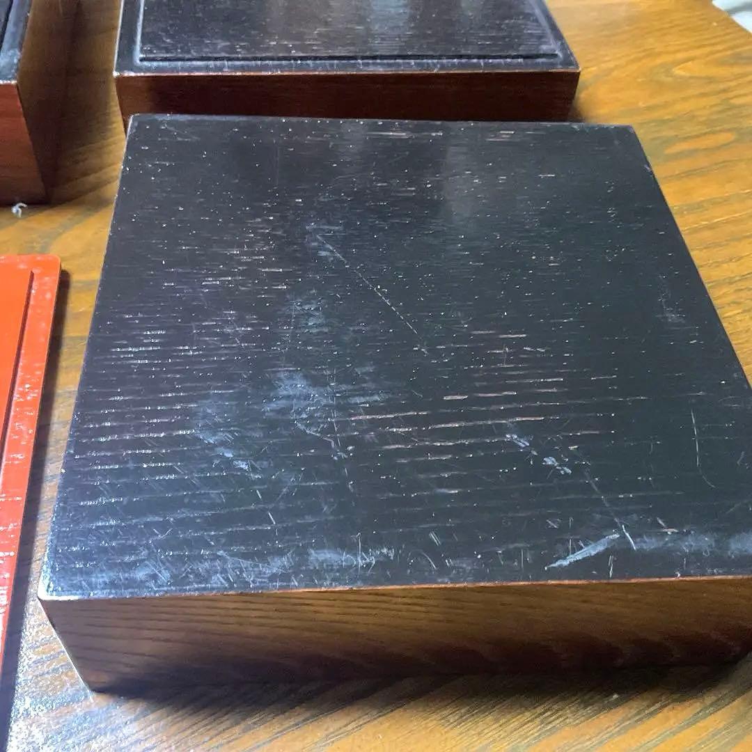 木製重箱 金箔装飾