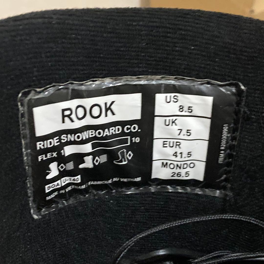 RIDE ライド ROOK スノーボードブーツ26.5cm　　BOA スノボ 黒