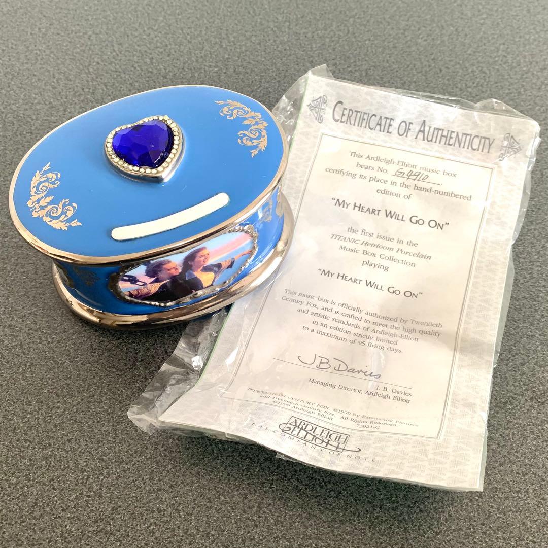 タイタニック Titanic オルゴール インテリア 記念品 証明書付