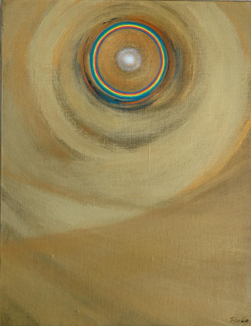 油絵 菅家令子 絵 絵画インテリア額付(白) F6-G252023風景祈希望奇跡