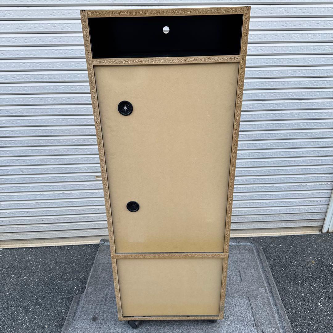 スロット実機スタンド ブラック 収納付 台