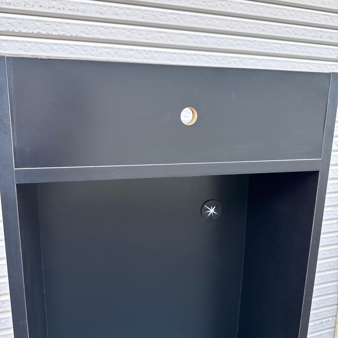 スロット実機スタンド ブラック 収納付 台