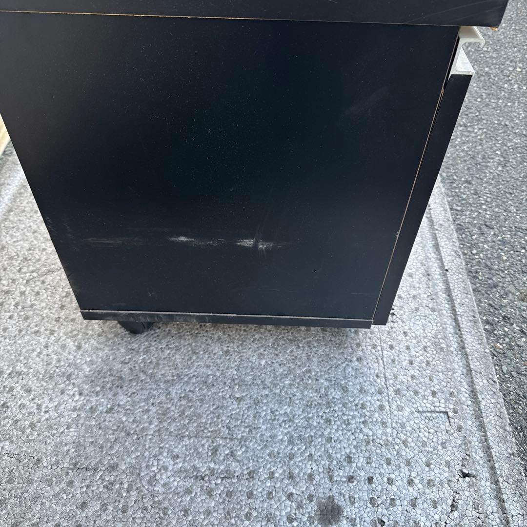 スロット実機スタンド ブラック 収納付 台